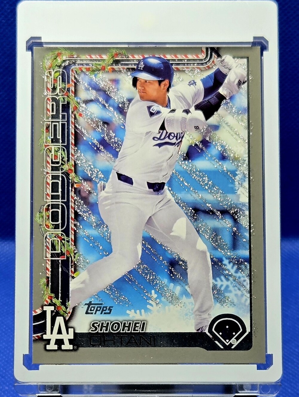 Topps Dodgers Shohei Ohtani : Holiday Silver Glitter